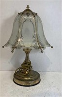 Vintage Gold/Glass Desk Lamp*