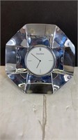 Small Orrefors Sweden Glass Clock Paperweight