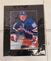 Wayne Gretzky Rangers Hockey Artist Signed Print