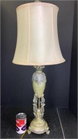 Green floral lamp