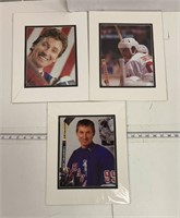 Lot of 3 Wayne Gretzky Professional Pictures