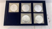 Boxed 5 Silver Life of Abraham Lincoln Coins
