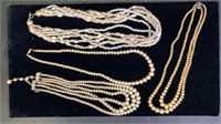 Lot of 4 Pearl Necklaces*
