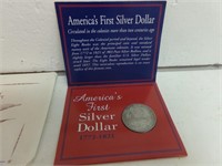 REPRODUCTION FIRST AMERICAN SILVER DOLLAR