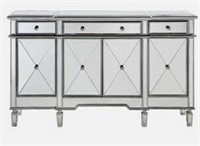 Contempo 60" Wide 3 Drawer Sideboard