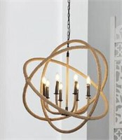 Largeshaw 8 - Light Candle Style Globe Chandelier