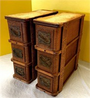 Antique Oak Sewing Drawers