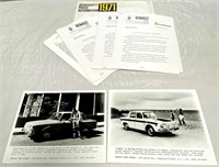 1971 Renault Press Release Kit