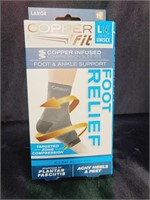 Copperfit Unisex LG Foot Heel Pain
