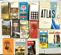 vintage Road Maps & Atlases