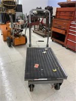 haul master hydraulic table cart 1000 lbs
