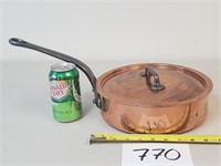 Mauviel $525 Copper 3.2Qt Saute Pan with Lid
