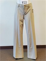 New Women's Gap $55 Beige Trouser Pants - 8 Long