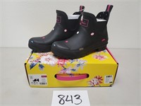 New Women's Joules Wellibob $70 Rain Boots - Sz 7