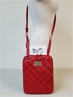 Kenneth Cole Reaction Red Quilted Crossbody Purse