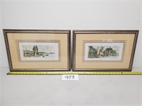 2 Framed Prints - Landmarks in France (No Ship)