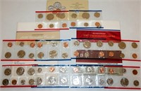 5 Uncirculated US Mint Sets - 1981, 84, 86, 87, 90