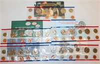 5 Uncirculated US Mint Sets - 1991-95
