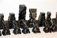 Mayan Theme Stone Chess Set Complete