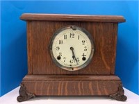 Oak Pequegnat Mantle Clock