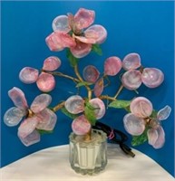 Resin Vintage Bonsai Style Floral Lamp