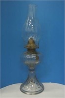 Antique Pressed Glass Oil Lamp