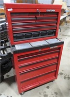 craftsman 2 pc 12 drawer tool box w/keys