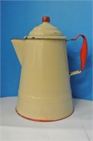 Vintage Enamel Coffee Pot