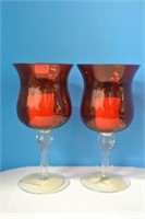 Flash Ruby Candle Holders