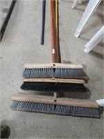 3 push brooms
