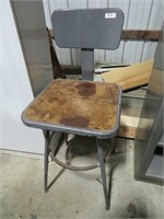 metal industrial stool adjustable feet