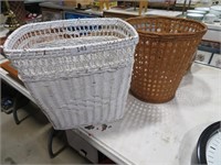 wicker and other waste baskets