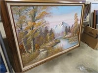 framed/signed oil on canvas 30" x 42"