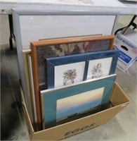 box of prints/frames