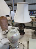 pair of mismatched lamps -1 missing shade