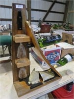 custom made wine bottle/glass holder-water ski