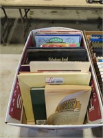 box of cookbooks