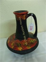 Mid Century W. German Lava Glaze Pottery Vase