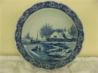 Magnificent 16" Delft's Signed Charger