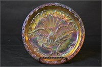 Vintage U.S. Bicentennial Carnival Glass Plate
