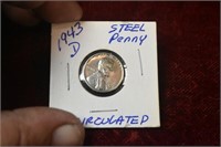 1943 Steel Penny Uncirculated