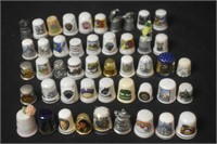 Large Lot Of Vintage Thimbles