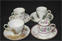 4 Vintage Tea Cups
