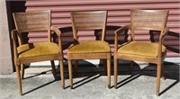 3 Drexel Caneback Chairs