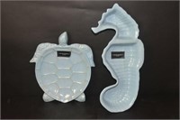 Cynthia Rowley Turtle & Seahorse Serving Dishes