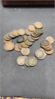 40 1900’s Indian Head Pennies