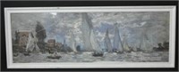 "Les Barques"Claude Monet Framed Print