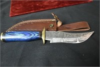 Hand Forged Damascus Boot Knife