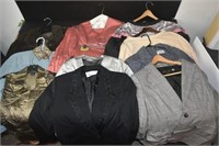 Lot of Womens Suit Jackets and Blouses