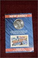 New Jersey State Quarter w/ Stamp
